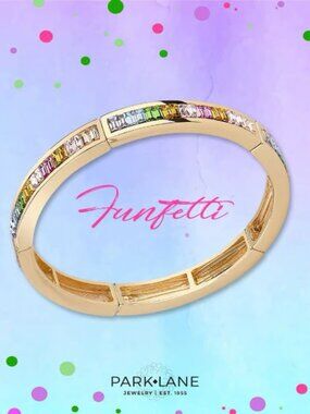 Park Lane Funfetti Baguette Rainbow Bangle Bracelet - SOLD OUT ONLINE